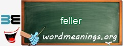 WordMeaning blackboard for feller